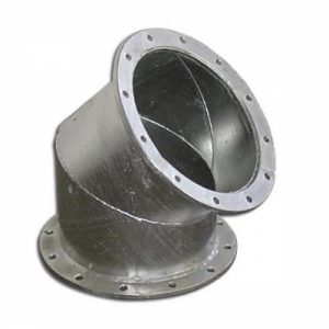 Curva flangeada 45° (5") em Aço Zincado (KREBSFER) - G0023