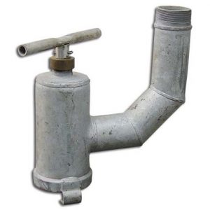 Curva de derivação com tubo de subida (3"x 3") em Aço Zincado (KREBSFER)- G0026