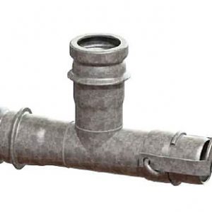 Tê de derivação AZ 4" em Aço Zincado (KREBSFER)  - G020090