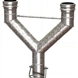 Y - Ípsilon Eng. Ráp. AZ 4" Em Aço Zincado (KREBSFER)- G00003