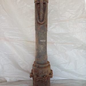 Válvula De Pé Aço Zincado C/ Adaptação De Flange + Tubo Aço Zincado (85Cm - 5") - G010074