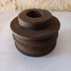 Polia em V com 2 canais  90mm Ferro Fundido -SCR0171